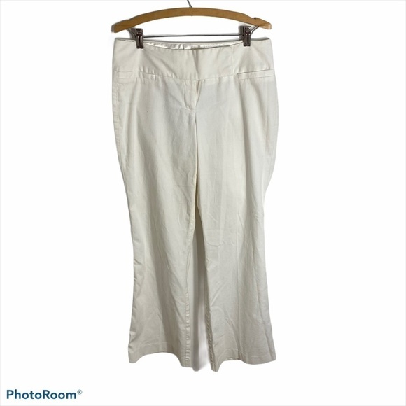 Studio Y Bootcut Pants Sz 7/8 White Women’s - Picture 1 of 7